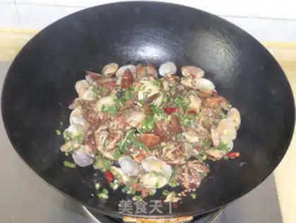 Make Onion spicy clams step 6