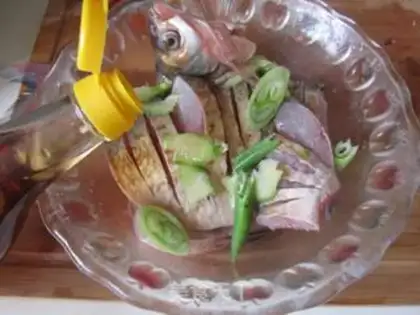 Make Open the mackerel step 2