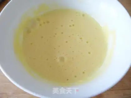 Make Black sesame egg cake step 3