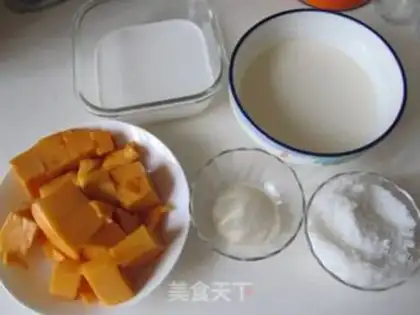 Make Mango pudding step 1