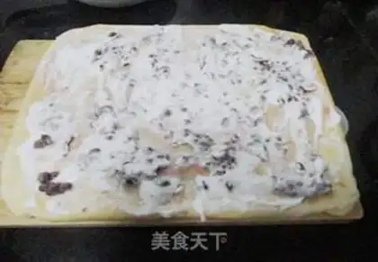 Make Red bean cream cake step 9