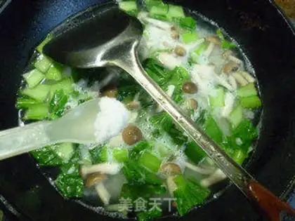 Make Crab mushrooms and rice step 7