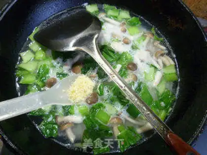 Make Crab mushrooms and rice step 8