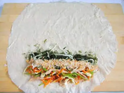 Make Hetesh Spring Roll step 9
