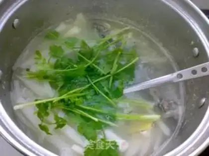 Make The radish gravy soup step 9