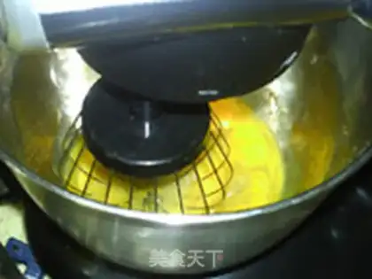 Make Sesame French sponge cake step 2