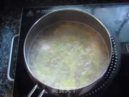Make Egg peanut soup step 4