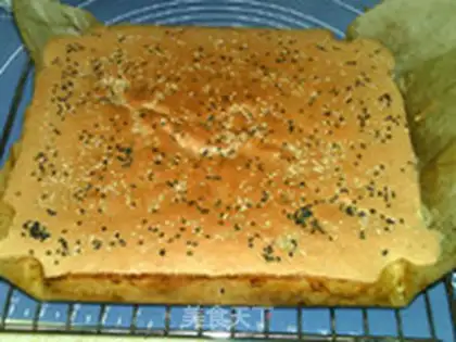 Make Sesame French sponge cake step 11