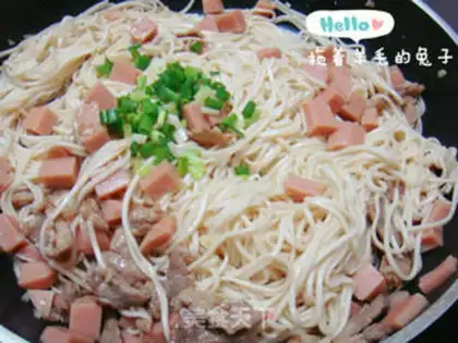 Make Onions of pork and ham step 12