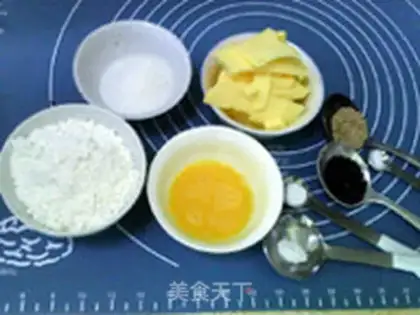 Make Black and white sesame waffles step 0
