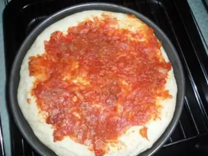 Make Chicken pizza with shrimp step 9