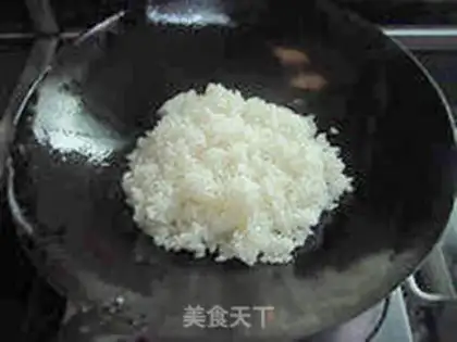 Make Four-coloured fried rice step 4