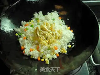Make Four-coloured fried rice step 6