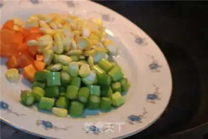 Make Cream shrimp corn step 1