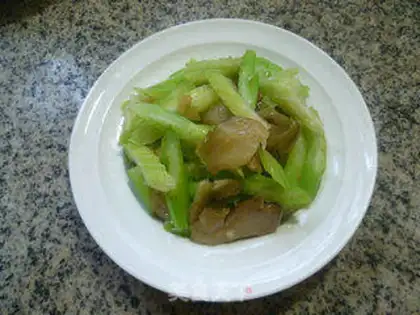 Make Squeeze and fry the celery step 8
