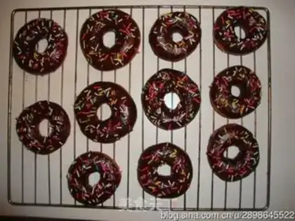 Make Chocolate doughnuts step 19