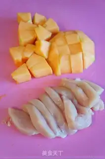 Make A melon coconut chicken salad step 0