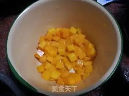 Make Coconut mango mousse step 1
