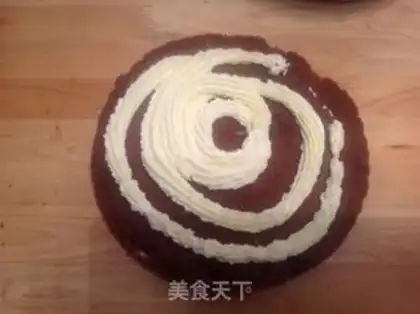 Make Eight inches of cocoa cake step 15