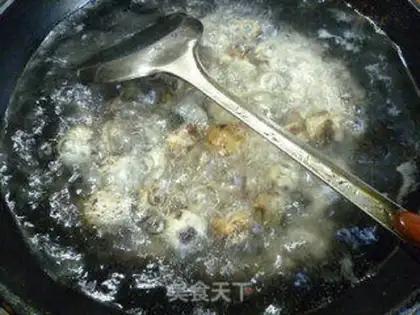 Make Porky ears, quail eggs step 2