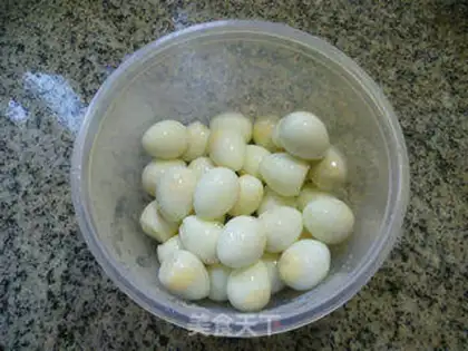 Make Porky ears, quail eggs step 4