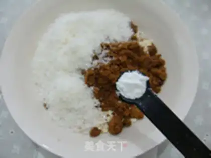 Make Red sugar oats and coconut cookies step 2