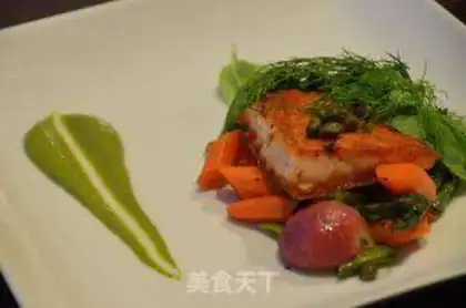 Make Fried salmon with vegetables step 5