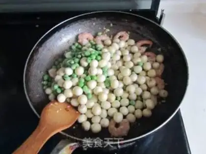 Make Shrimp green bean rice step 9