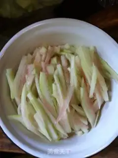Make The little wood is cold with watermelon skin step 6