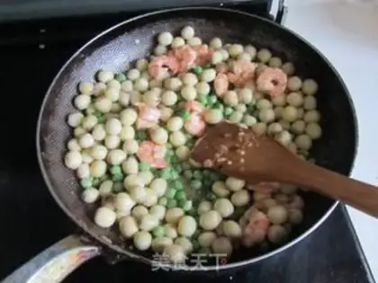 Make Shrimp green bean rice step 11