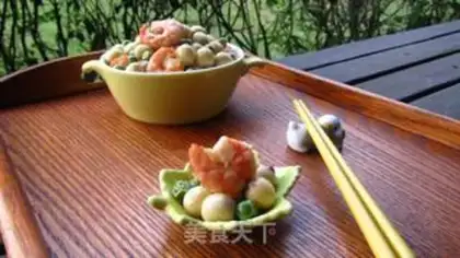 Make Shrimp green bean rice step 12