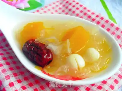 Make Silver spoon of a pumpkin with red dates step 6