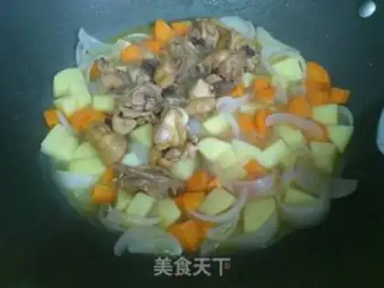 Make Potato curry chicken step 8