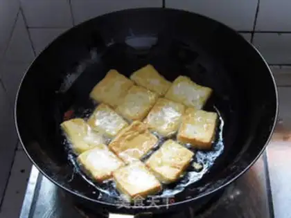 Make Dry pepper tofu step 3