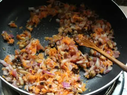 Make Western bacon and vegetables step 12