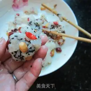 Make The rice sesame rice group step 5