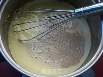 Make Peach ice cream step 5
