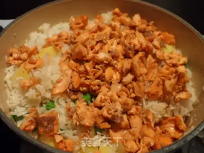 Make Squid bean rice step 6