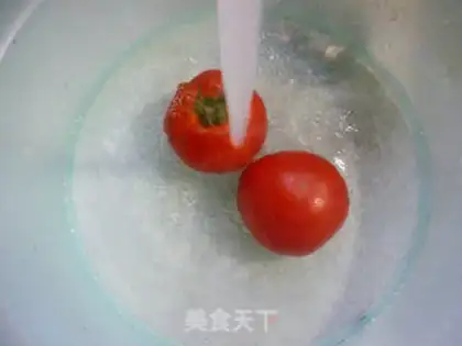 Make Fried eggs and silk melon tomato soup step 5