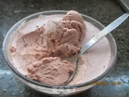 Make Milk and cocoa ice cream step 10