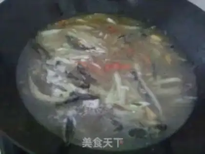Make cucumber boiled mud step 1