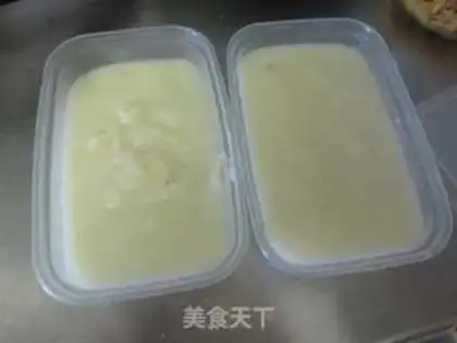 Make Cracker leather and fresh milk step 4