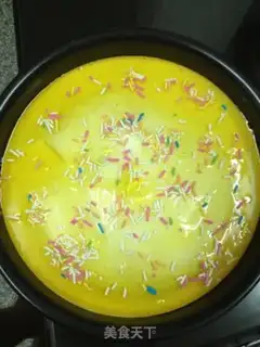 Make Orange mousse cake step 7