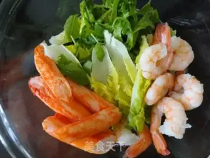 Make Mint shrimp salad step 2