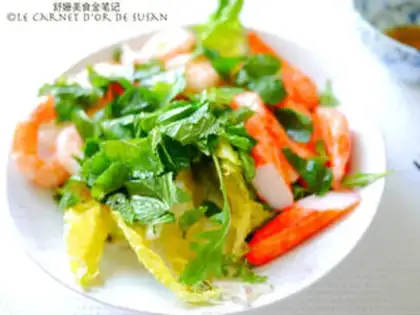 Make Mint shrimp salad step 5
