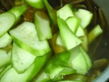 Make Tea, mushrooms, melon meatmeat step 14