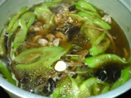 Make Tea, mushrooms, melon meatmeat step 16