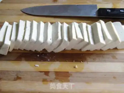 Make Dry pepper tofu step 0