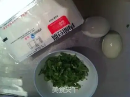 Make Eggs and tofu step 0