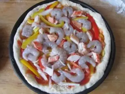 Make Carpentry shrimp pizza step 10